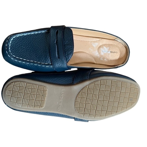 Land’s End Leather Driving Loafer Mules - Picture 6 of 9